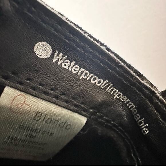 Blondo USA Valli Waterproof Bootie Black Nubuck Ankle Boot Women’s Size 6 - Picture 7 of 9
